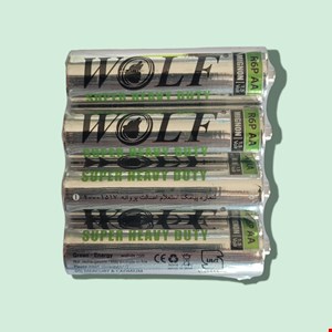 باطری قلمی ۱.۵ ولت بسته چهار عددی wolf
